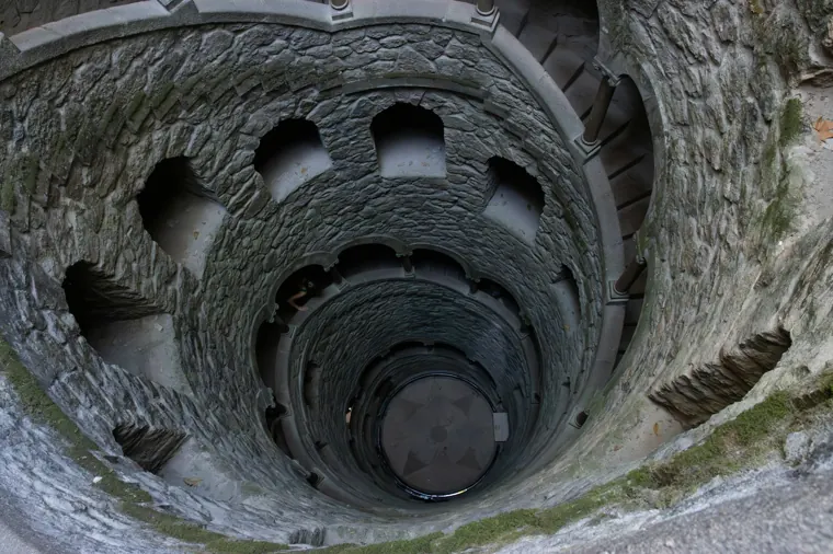 The spiral Initiation Well at Quinta da Regaleira